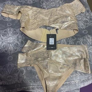 Gold Sexy Beach/Pool wear